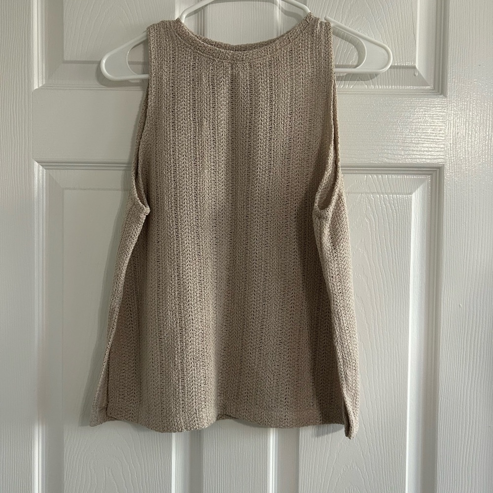 H&M Beige Knit Sleeveless Top